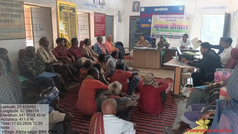 PMDDY के अंतर्गत ग्राम ऐतमानगर में कृषक चौपाल बना किसानों के लिए उम्मीद और समृद्धि का मजबूत मंच