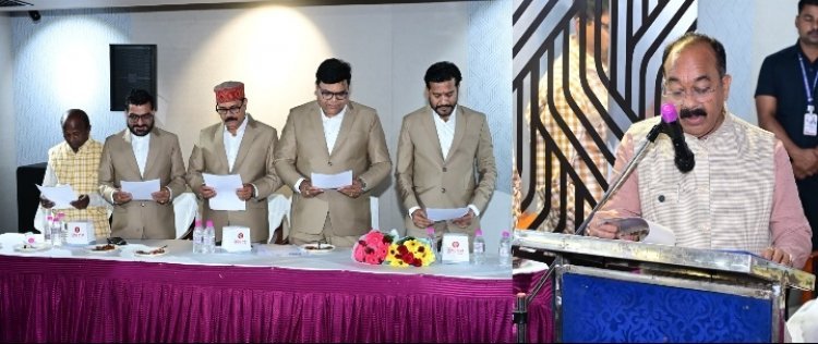  उप मुख्यमंत्री अरुण साव ने दिलाई शपथ, नई ऊर्जा के साथ आगे बढ़ेगा प्रेस क्लब बिलासपुर