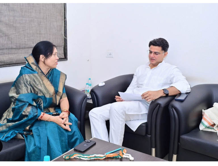  संगठन सशक्तिकरण की दिशा में मजबूत कदम: उत्तरी जांगड़े ने सचिन पायलट से की महत्वपूर्ण मुलाकात